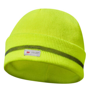 Haube Mit Reflektionsstreifen Gelb