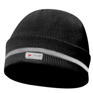 Haube Mit Reflektionsstreifen Schwarz