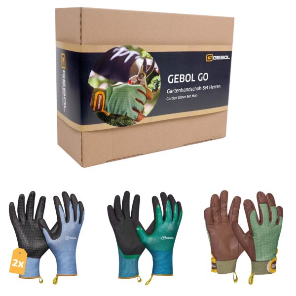 Garten Herren 2 GEBOL GO Gartenhandschuh-Set Herren